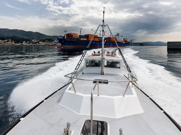 Workers at the Port of Genoa